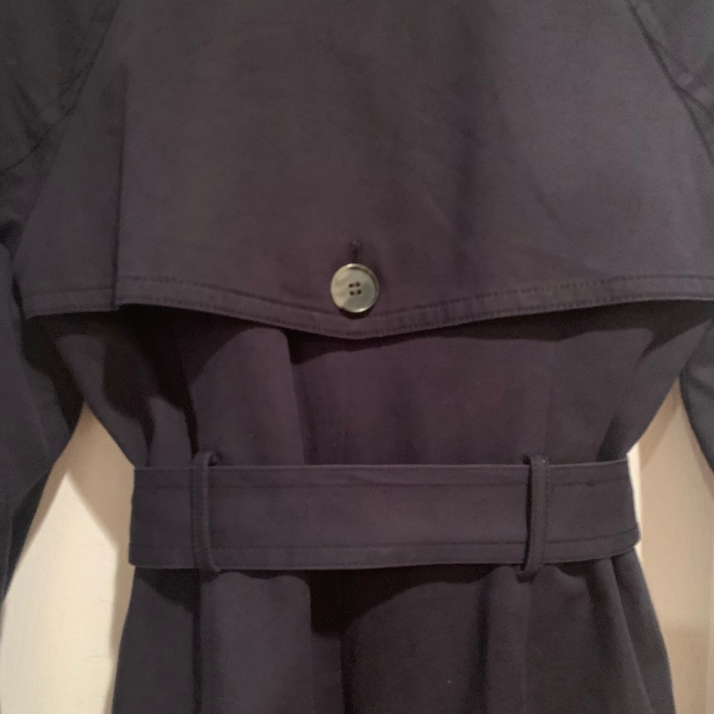Club Monaco Dark Navy Trench Coat - Picture 4 of 11